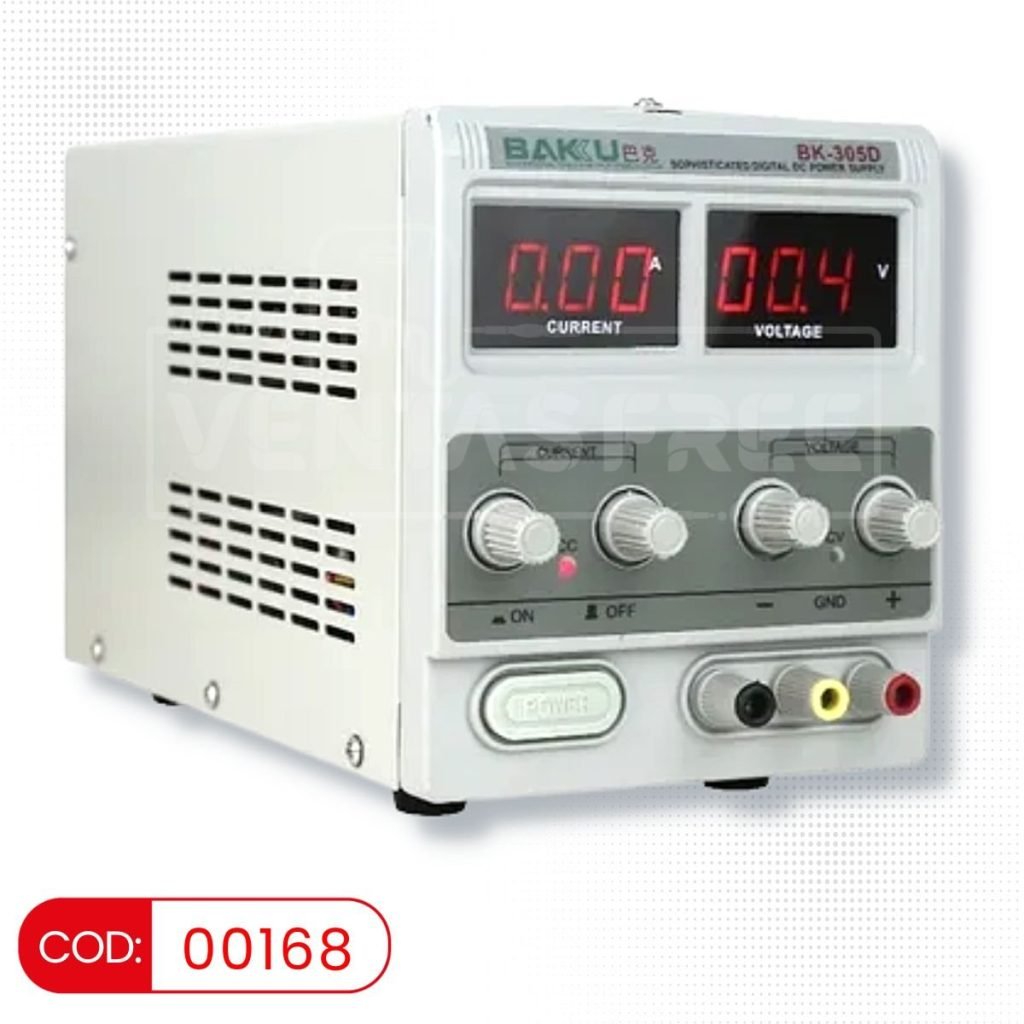 Fuente de poder BAKU BK305D 30V 5A con display digital