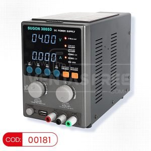 Fuente de poder SUGON 3005D 30V 5A con pantalla digital de 4 dígitos